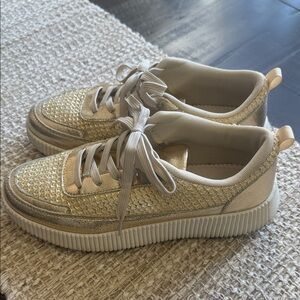 Gold Women's Athletic Shoes